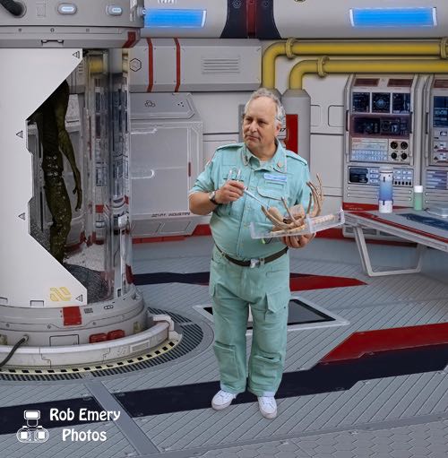 Examining an alien facehugger